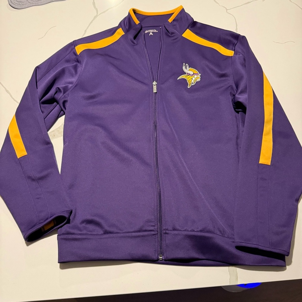 Antigua Deep Purple Zip-Up Jacket